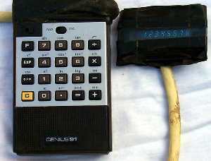 rebuilt genius91 calculator with remote display