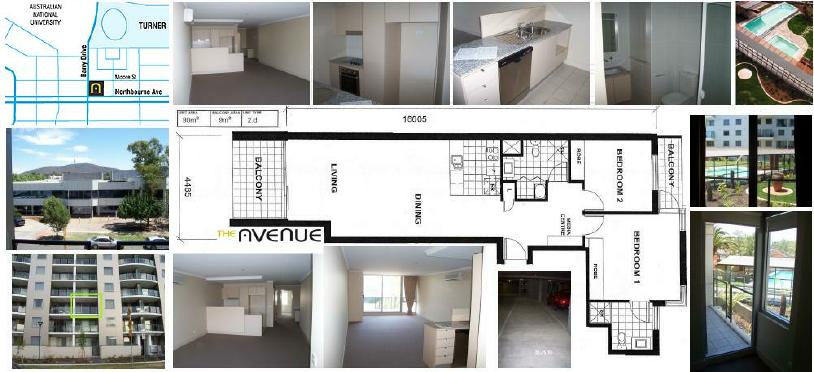Composite of Apartment Plan with Photos.